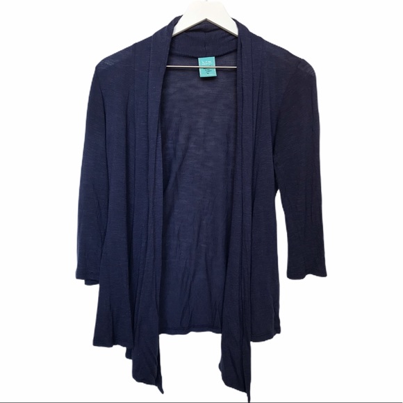 Youth Navy Blue Cardigan - Picture 6 of 9